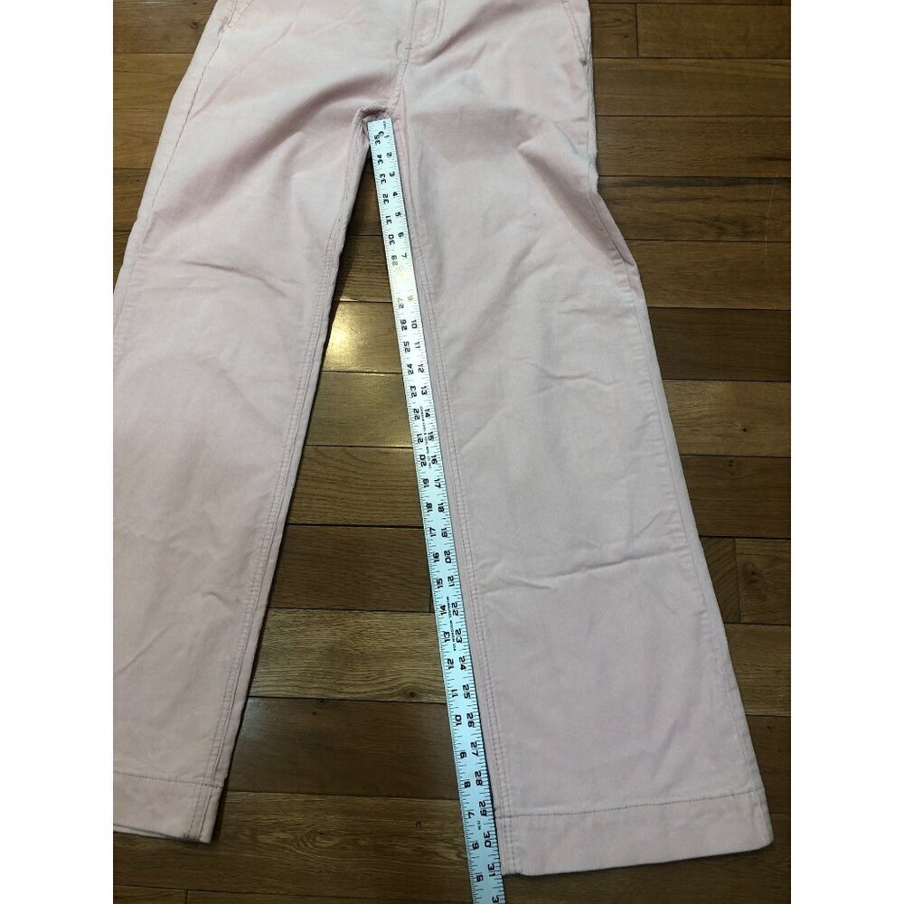 Draper James RSVP High Rise Wide Leg Soft Pink Corduroy Trousers Size 10 - Picture 6 of 9